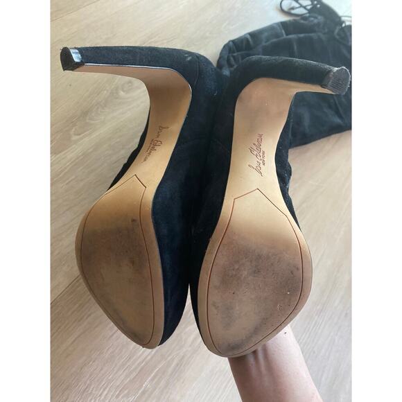 Sam Edelman Kayla black suede over the knee boots size 8 - Picture 6 of 9